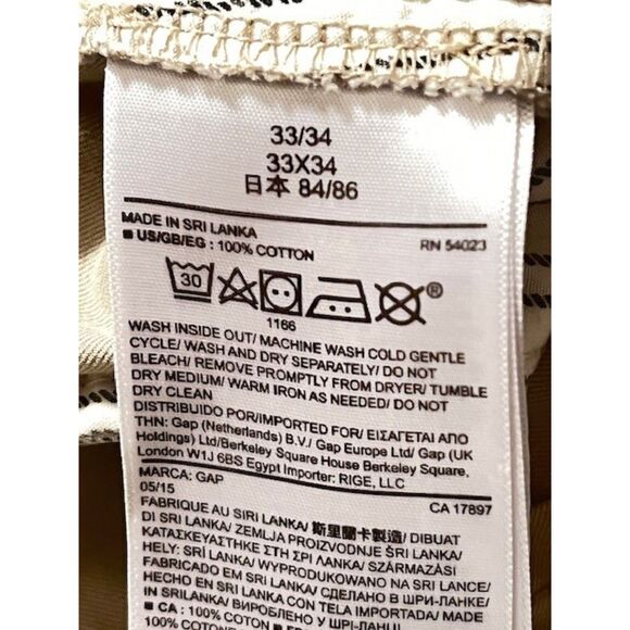 Gap slim fit tan khakis chinos 32 x 30 - Picture 4 of 4